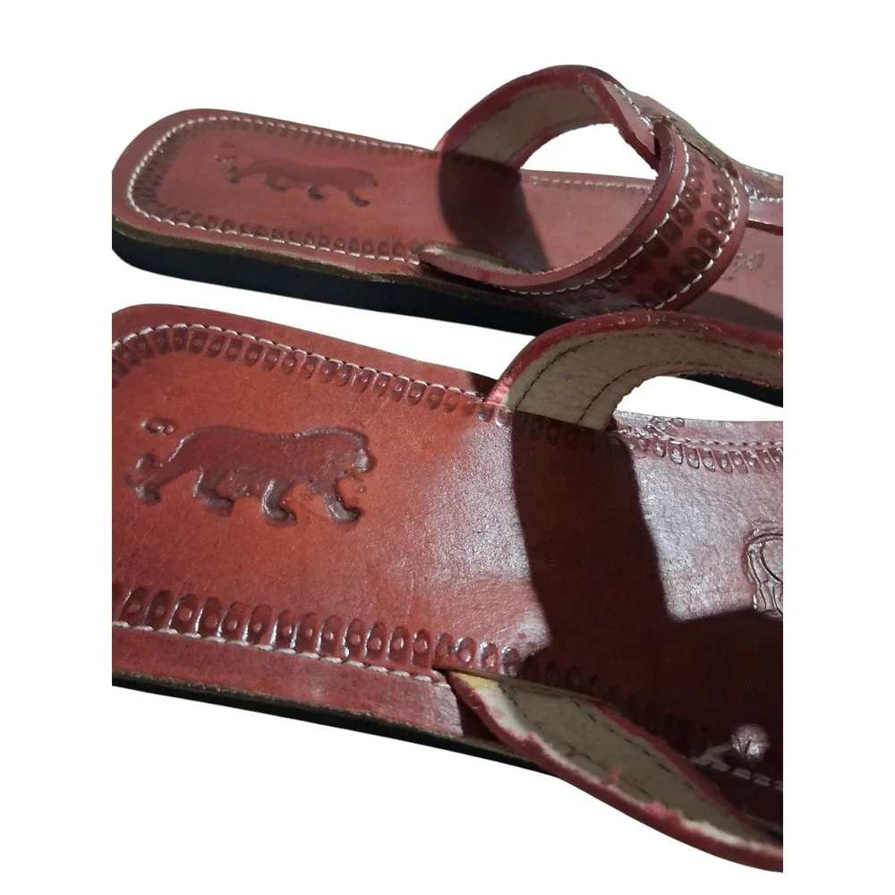Maasai Hand Crafted Leather Men's size 12 (46) African Summer Heat Beach Sandals
